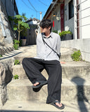 By Linen Two-Tuck Pants