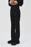 (W) Rose Jacquard Pants