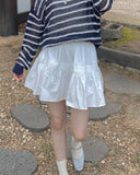 Judy Cotton Flare Mini Skirt
