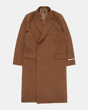 Surplus wool double maxi coat