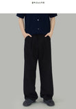 Toyu two-tuck wide slacks