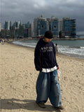 Shinny Balloon Banded Denim