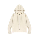 Lap Knitted Zip Hoodie