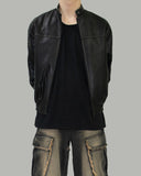 track leather jacket
