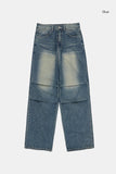 Urban wide parachute denim pants