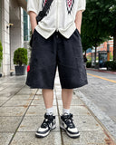 Warning banding Bermuda pants