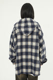 Kiruna hooded overcheck shirt