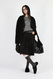Lumpy fur mule shoes