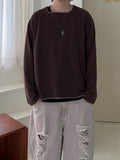 Square neck knit long sleeve