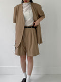 Biche No Collar Half Overfit Jacket