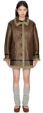 Pro Leather Shearling Short Coat