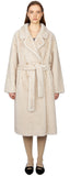 Harmo belted shearling long coat