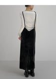 Velour Bustier Long one Piece