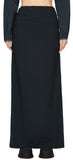 Act shirring maxi long skirt