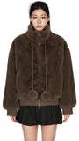 Bly drop fur shearling jacket