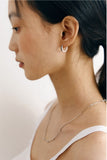 Noir Hoop Earrings