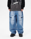 FATIGUE ZIP DENIM PANT