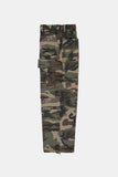 Military cutting cargo half banding pants