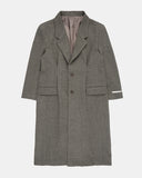 Dart wool over maxi coat
