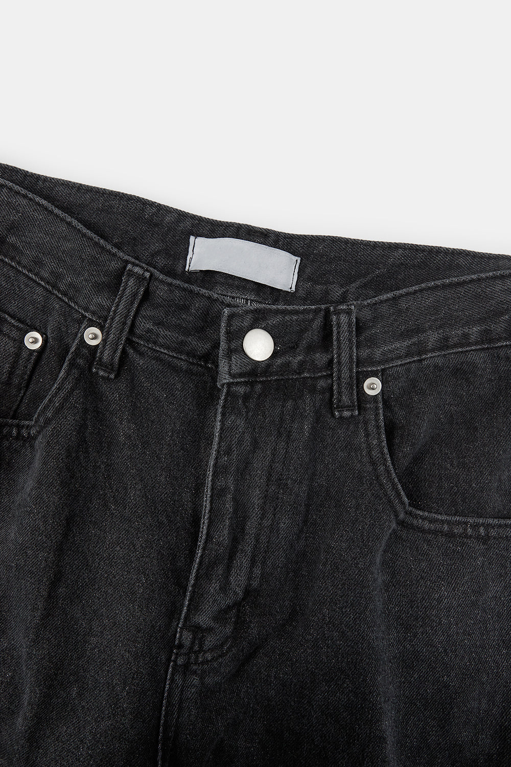 【Raucohouse】Unique pocket incision vintage denim pants 