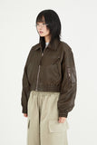 Pilot vintage leather flight jumper