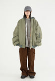 Special shirring over MA-1 jumper