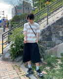 Brine round neck striped knit