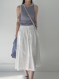 Stripe Boatneck Ribbed Sleeveless
