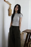 High fuzzy banding pants