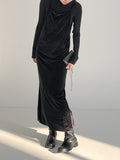Velour Bustier Long one Piece