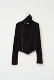 (W) Shield Slash Knitted Zip Up
