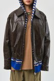 Chelo Wrinkled Leather Jacket