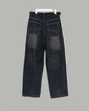 Crew line wide denim pants