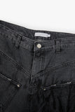 Dirty washed front pocket denim pants