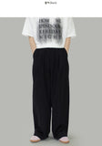 Siven two-tuck wide slacks