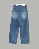 Legacy one-tuck wide denim pants