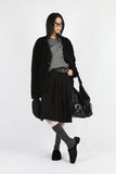 Lumpy fur mule shoes