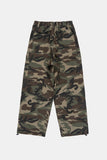 Military cutting cargo half banding pants