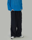 Unbalanced big cargo pants