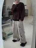 Square neck knit long sleeve