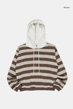 Tracy hooded stripe knit