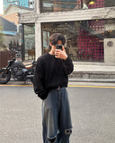 Os punching see-through knit
