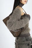Blanc Fur Bolero Top Set