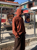 Square Check Hood Shirt