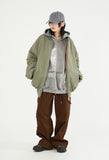 Special shirring over MA-1 jumper
