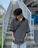 Connie overfit striped short sleeves