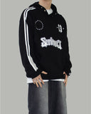 Scannel button hoodie