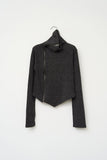 (W) Shield Slash Knitted Zip Up