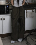 High fuzzy banding pants