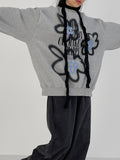 Happy Painting Brushed Overfit Sweatshirt
